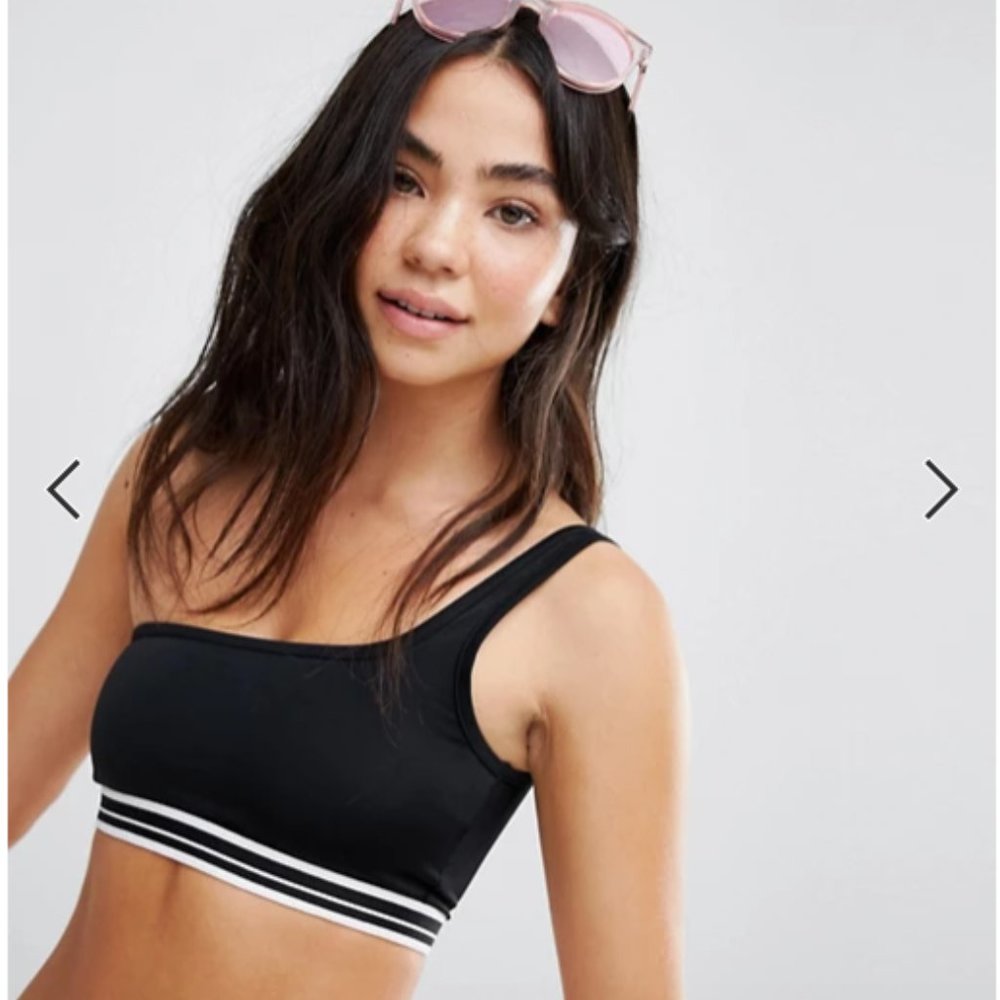 NWT Monki One Shoulder Bikini Top